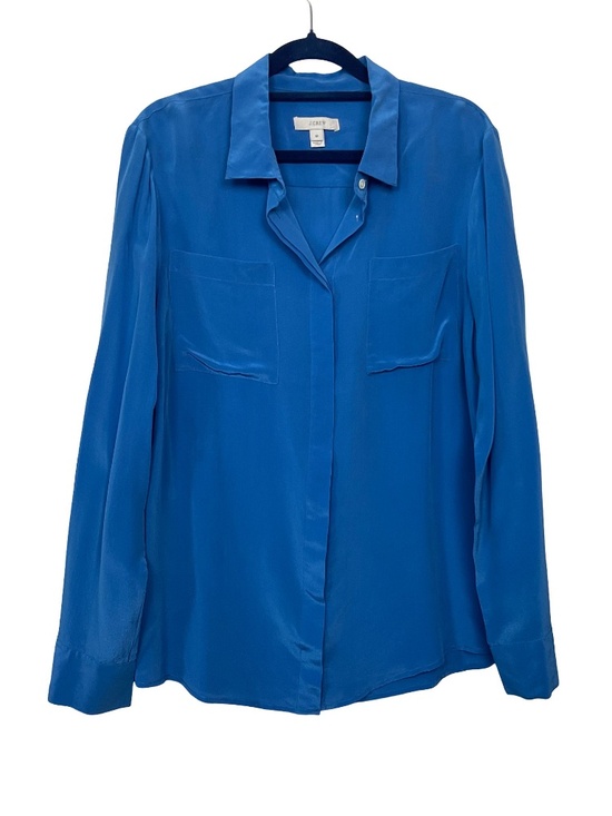 J. Crew Tops - J. Crew Classic-Fit Silk Shirt